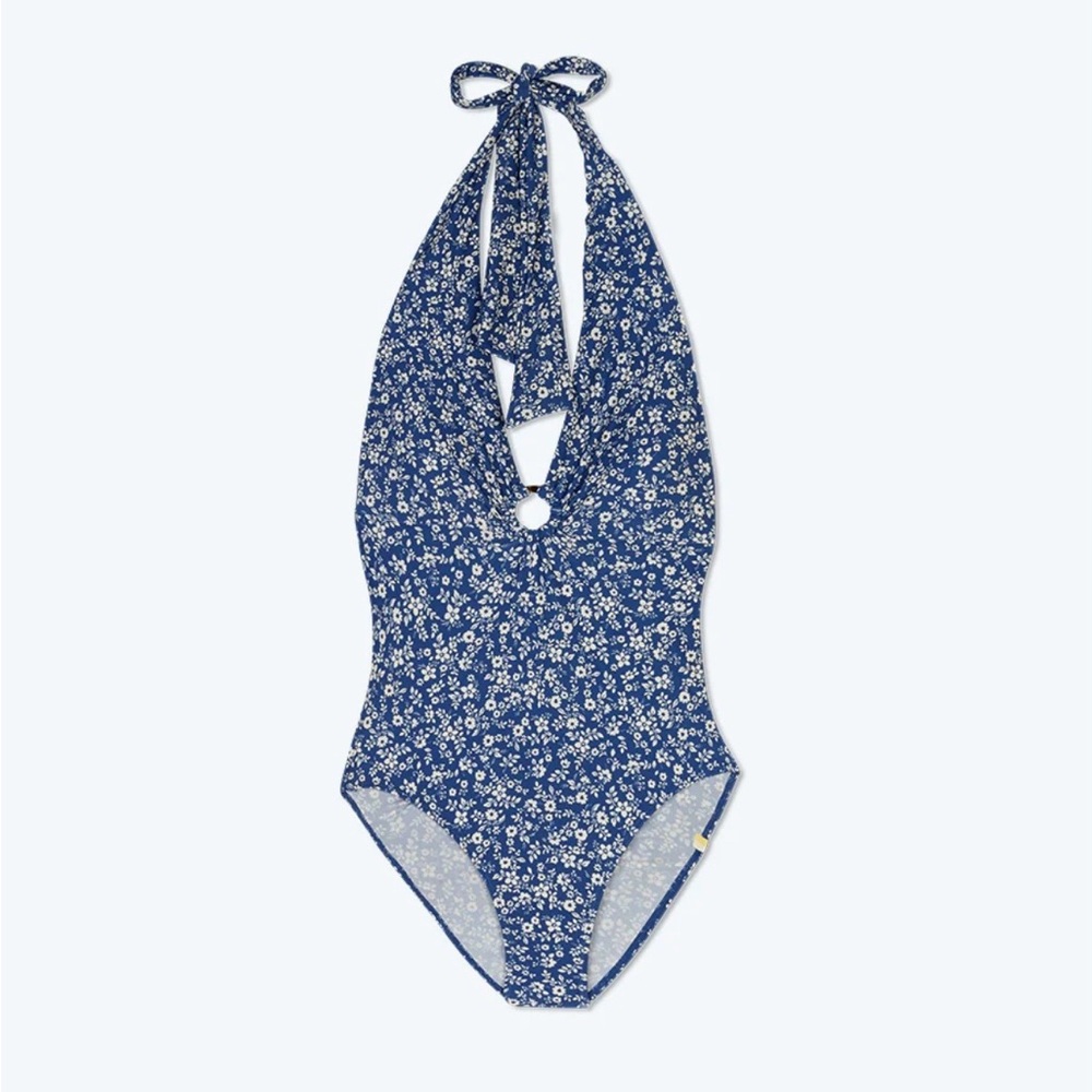 Summersalt ring halter plunge one piece - Picture 3 of 7
